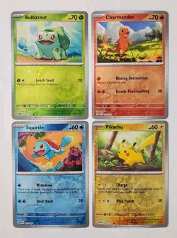 Pokemon 151 Pikachu Charmander Bulbasaur Squirtle Cosmo Promo Costco Mini Tin - Image 1