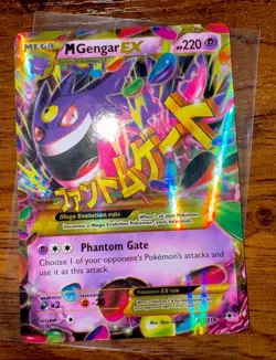M Gengar EX 121/119 Secret Rare Full Art Holo Mega EX XY Phantom Forces 2014 - Image 1