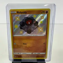 Rolycoly SV067/SV122 Shiny Vault Rare Shining Fates Pokemon Holo Near Mint - Image 1