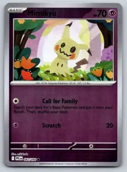 Mimikyu 042/094 Common Phantasmal Flames Pokemon Reverse Holo Near Mint - Image 1
