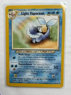 2000 Pokemon Neo Destiny #52 Light Vaporeon - Image 1
