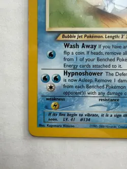 2000 Pokemon Neo Destiny #52 Light Vaporeon - Image 2