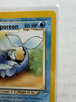 2000 Pokemon Neo Destiny #52 Light Vaporeon - Image 4