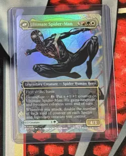 Foil Miles Morales (borderless) (200) M/NM Magic MTG Marvel's Spider-man - Image 1