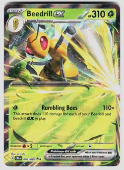 BEEDRILL EX 003/086 DOUBLE RARE CHAOS RISING POKEMON NM/M - Image 1