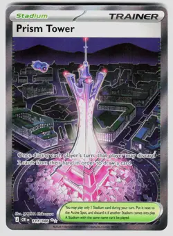 PRISM TOWER 111/086 ULTRA RARE CHAOS RISING POKEMON HOLO NM/M - Image 1
