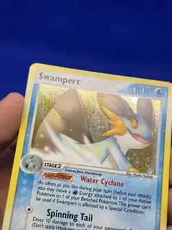 2005 Pokemon EX Emerald Swampert 11/106 Holo Rare LP/MP - Image 3