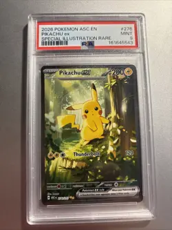 2026 POKEMON ASCENDED HEROES SPECIAL ILLUSTRATION RARE #276 PIKACHU EX PSA 9 - Image 3