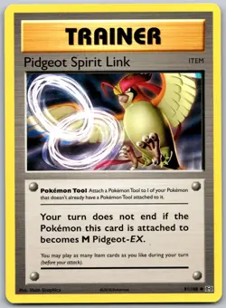 Pidgeot Spirit Link 81/108 Uncommon Evolutions Pokemon Moderately Played - Image 1