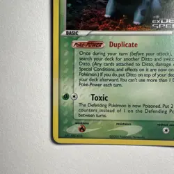 Pokemon TCG Ditto (Bulbasaur) Delta Species Rev Holo 60HP Eng 36/113 - Image 5
