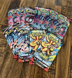 Pokemon New Pitch Black & Chaos Rising Booster Packs Lot Of 17 - Image 5