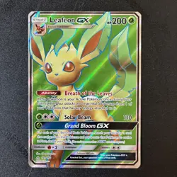 Pokemon Leafeon GX 139/156 SM-Ultra Prism Full Art Holo Ultra Rare English - Image 1