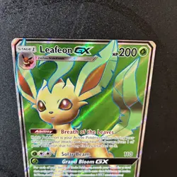 Pokemon Leafeon GX 139/156 SM-Ultra Prism Full Art Holo Ultra Rare English - Image 4