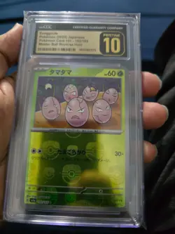CGC Pristine 10 Exeggcute 102/165 sv2a Master Ball Holo Pokemon 151 Japanese - Image 2