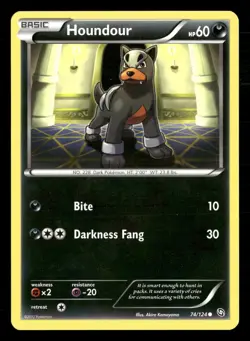 Houndour 74/124 Common Dragons Exalted Pokemon Lightly Played - Image 1