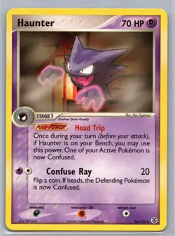 HAUNTER 34/112 UNCOMMON FIRERED & LEAFGREEN POKEMON LIGHTLY PLAYED - Image 1