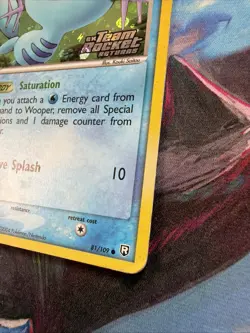 Pokemon EX Team Rocket Returns Wooper 81/109 Reverse Holo (Light Moderate Play) - Image 3