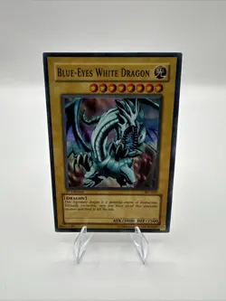 Yu-Gi-Oh! Holo Foil Blue-Eyes White Dragon SKE-001 1st Edition NM Near Mint TCG - Image 1