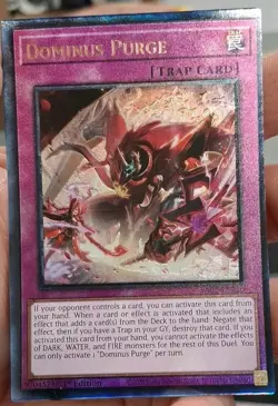 Yu-Gi-Oh Dominus Purge RA05-EN150 Platinum Secret Rare 1st Edition Rarity Collec - Image 2