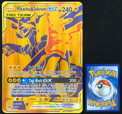 Pokemon Pikachu & Zekrom GX - XXL Karte - SM248 Promo JUMBO - Englisch - NM - Image 1