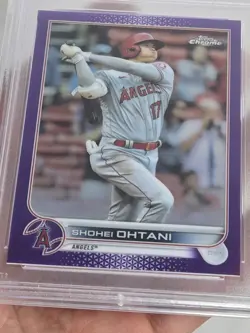 SHOHEI OHTANI PSA 10 2022 TOPPS CHROME #1 PURPLE REFRACTOR 187/250 ANGELS - Image 2