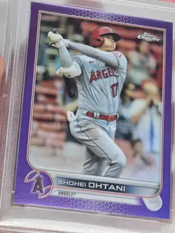 SHOHEI OHTANI PSA 10 2022 TOPPS CHROME #1 PURPLE REFRACTOR 187/250 ANGELS - Image 3
