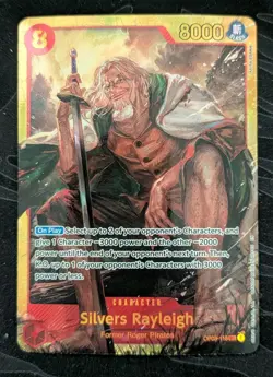 Silvers Rayleigh SEC OP08-118 - One Piece TCG English Card Near-Mint Secret Rare - Image 3