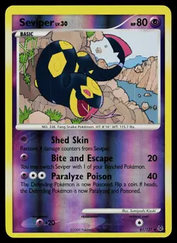 Pokemon Card - Seviper Platinum 61/127 Reverse Holo - Image 1