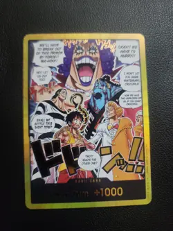 DON!! Card One Piece OP16 The Time of Battle Alternate Art Gold Foil - Image 1