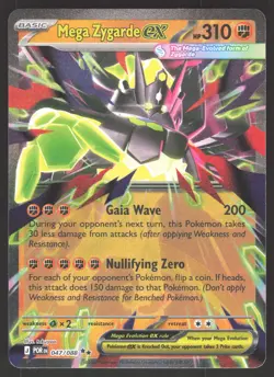 Mega Zygarde ex 047/088 Holofoil Jumbo Cards Lightly Played - Image 1