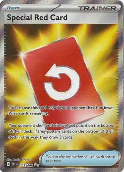 Special Red Card 113/086 Ultra Rare Chaos Rising Pokemon Holo Near Mint - Image 1