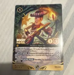 Disney Lorcana TCG Woody - Jungle Guide 53/99 Foil Amber Character Card EN - Image 1