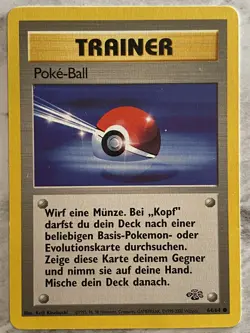 Poke-Ball German Pokemon Card - Jungle 64/64 (1999) LP Light Play Vintage Common - Image 1