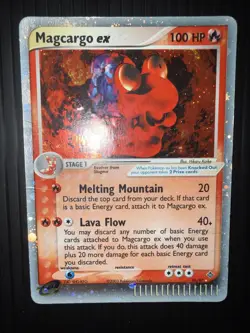 2003 Pokemon EX Dragon Magcargo ex 95/97 Ultra Rare Vintage Holo Card HP 🔥🐌 - Image 1