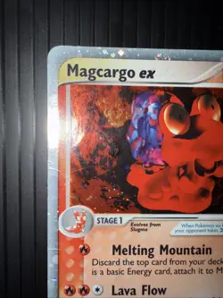 2003 Pokemon EX Dragon Magcargo ex 95/97 Ultra Rare Vintage Holo Card HP 🔥🐌 - Image 3