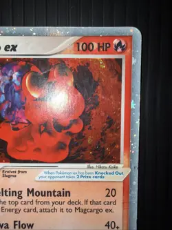 2003 Pokemon EX Dragon Magcargo ex 95/97 Ultra Rare Vintage Holo Card HP 🔥🐌 - Image 4