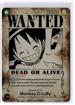 Monkey.D.Luffy (118) (Wanted Poster) OP13-118 Carrying On His Will Foil Card ENG - Image 1