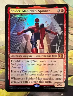 Spider-Man, Web-Spinner 0832 Foil - MTG: Marvel Super Heroes - NM - Image 1