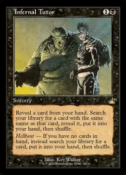 Infernal Tutor - Foil Retro Frame RVR NM MTG - Image 1