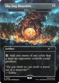 Fellwar Stone "Shu Jing Meteorite" - Rainbow Foil Extended Ar Secret Lair NM MTG - Image 1