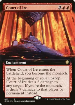 MTG Court of Ire (Extended Art) - 663 / English / Near Mint - Image 1