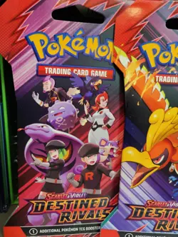 (4) Pokemon - Destined Rivals - Sleeved Booster Packs - Full Art Set - BRAND NEW - Image 2