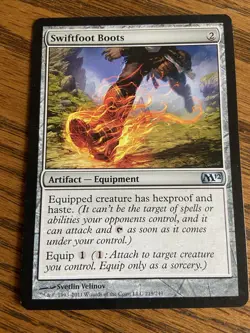 MTG Swiftfoot Boots - Magic 2012 #219 - Image 1