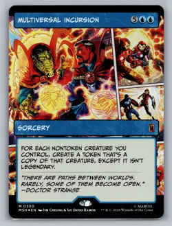 Multiversal Incursion (Borderless) Foil M Marvel Super Heroes 300 NM - Image 1