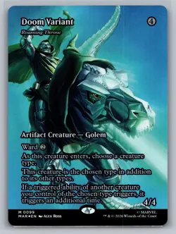 Doom Variant - Roaming Throne Borderless Foil M Marvel Universe EternalLegal99NM - Image 1