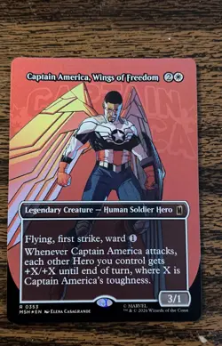Captain America, Wings of Freedom (Borderless) Marvel Super Heroes Foil - Image 1