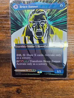 Bruce Banner 0390 (Borderless) Foil - MTG: Marvel Super Heroes - NM - Image 1