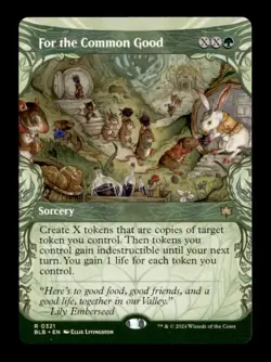 For the Common Good (Showcase) 321 Rare Bloomburrow Magic: The Gathering NM - Image 1