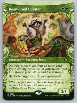 Keen-Eyed Curator (Showcase) 322 Rare Bloomburrow MTG Near Mint - Image 1