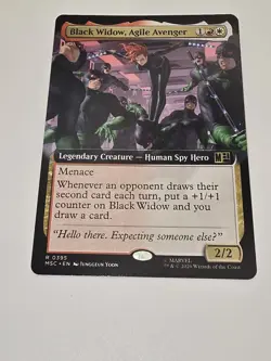 Black Widow, Agile Avenger (Extended Art) Commander: Marvel Super Heroes Regular - Image 1